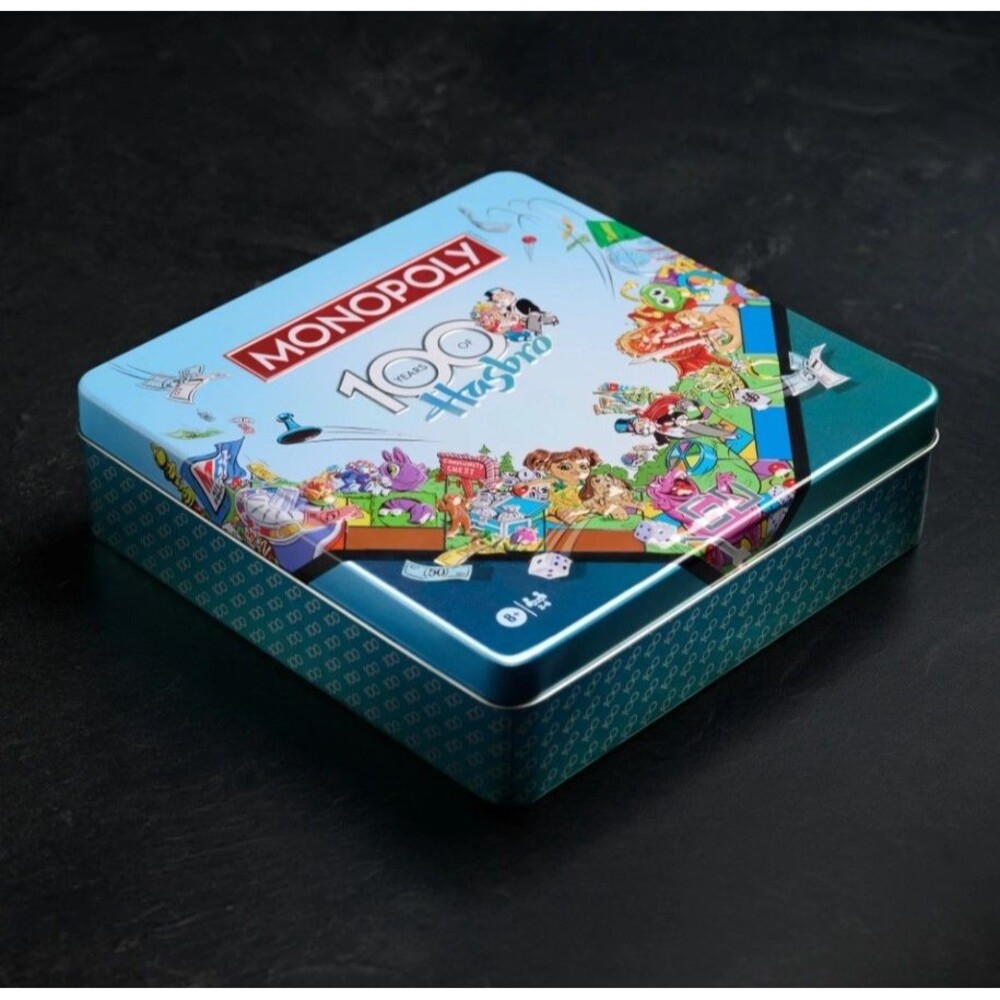 Monopoly 100 Years of Hasbro Tin Edition Board Game NEW Sealed Anniversary‎